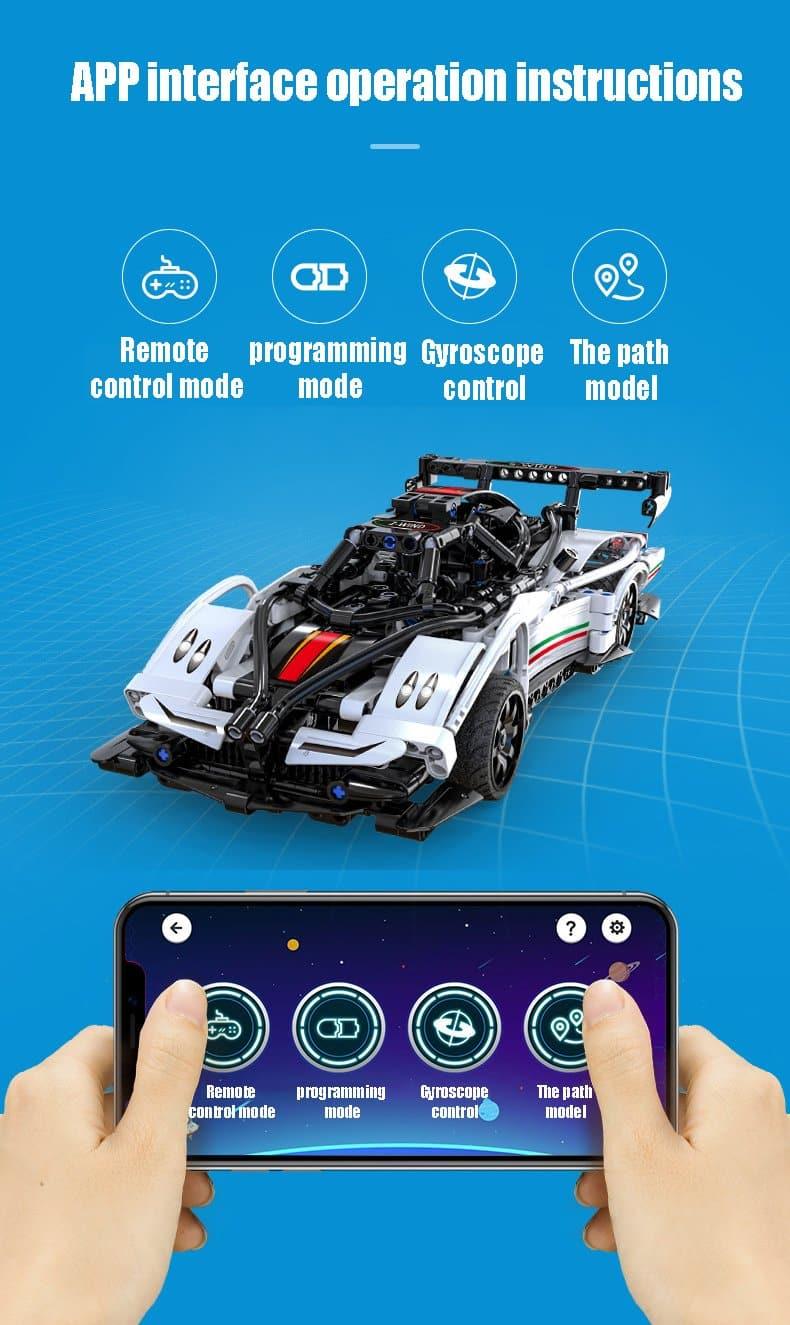 Double E - Pagani Zonda Z-Wind Building Blocks Set - inshobby.com