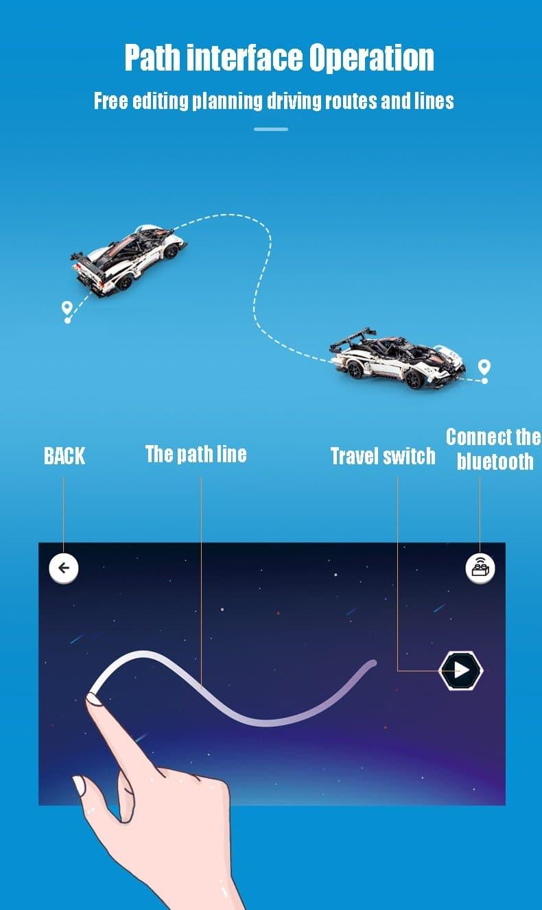 Double E - Pagani Zonda Z-Wind Building Blocks Set - inshobby.com