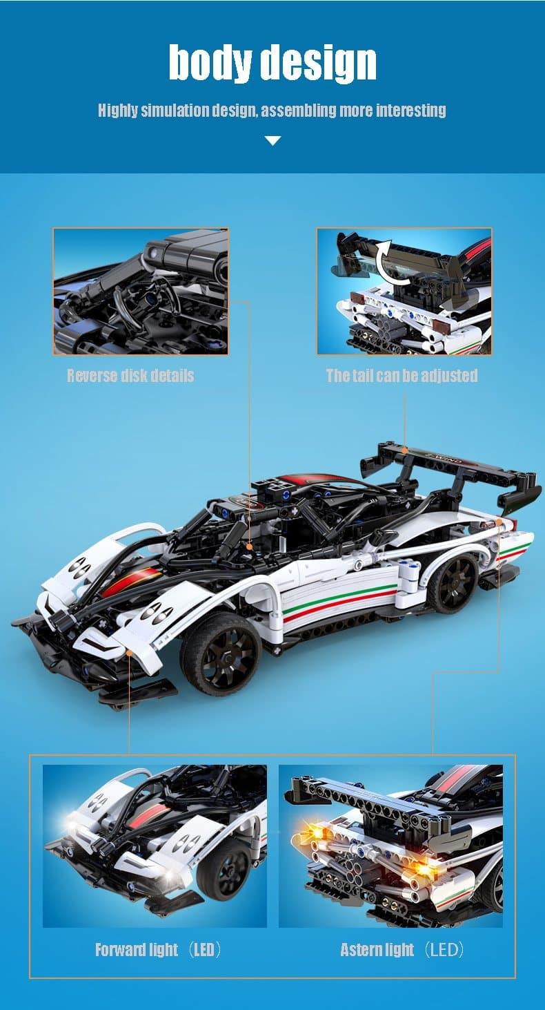 Double E - Pagani Zonda Z-Wind Building Blocks Set - inshobby.com