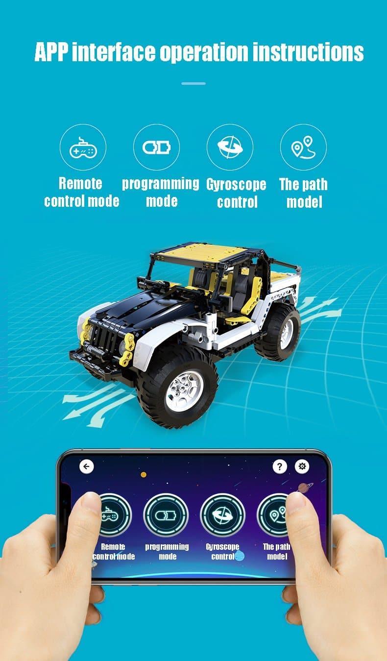 Double E - Pioneer Off-Road Car Building Blocks Set - inshobby.com