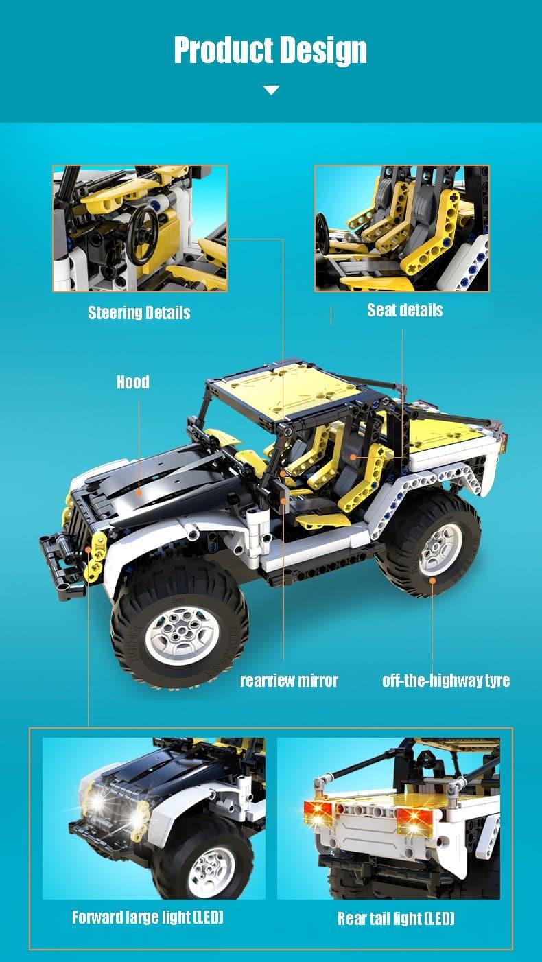Double E - Pioneer Off-Road Car Building Blocks Set - inshobby.com