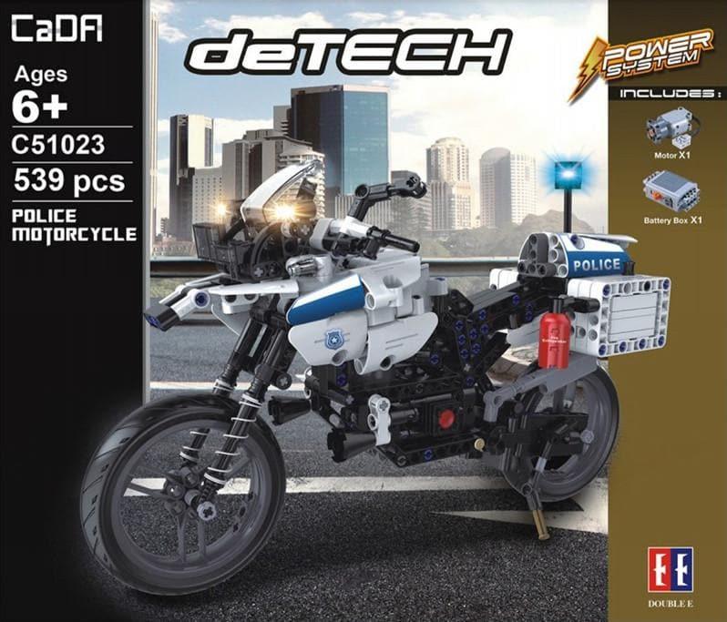 Double E - Police Motorcycle Building Blocks Set - inshobby.com