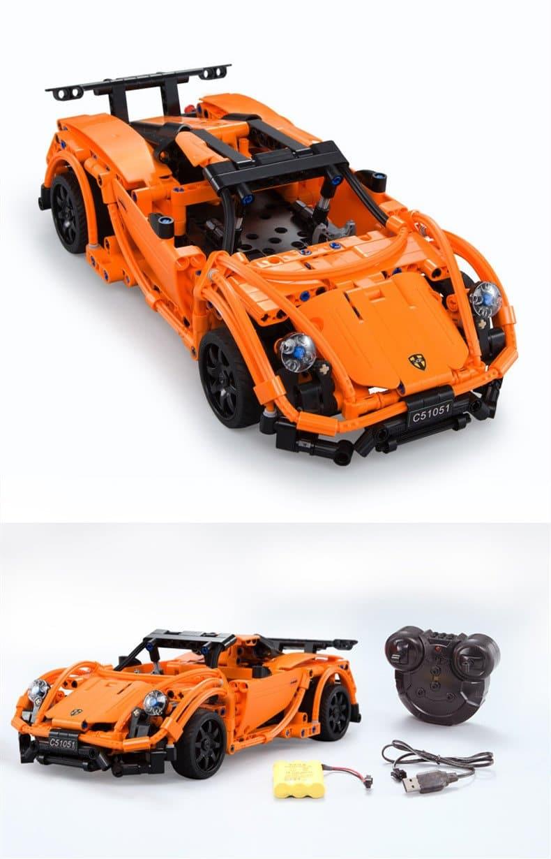 Double E - Porsche 918 Racing Car Building Blocks Set - inshobby.com