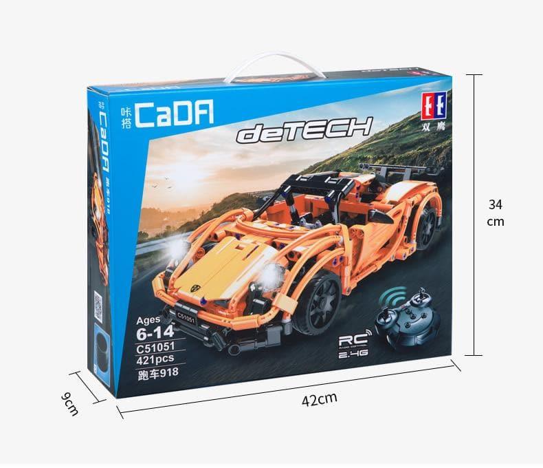 Double E - Porsche 918 Racing Car Building Blocks Set - inshobby.com