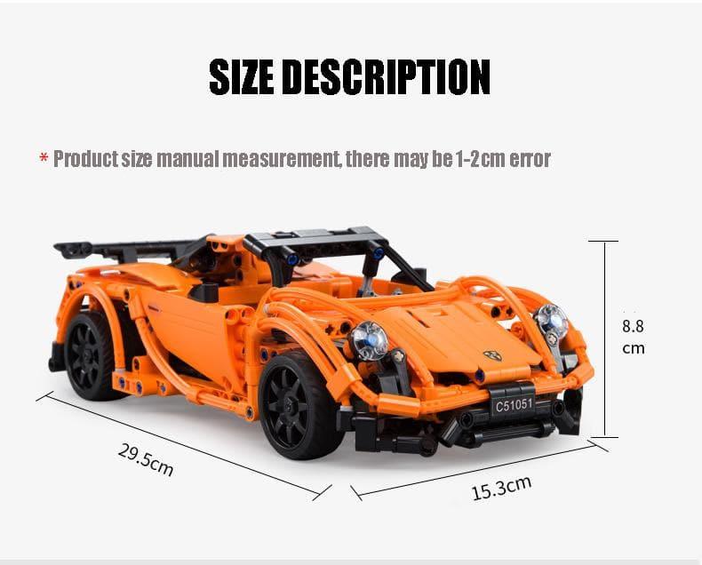 Double E - Porsche 918 Racing Car Building Blocks Set - inshobby.com