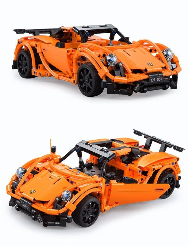 Double E - Porsche 918 Racing Car Building Blocks Set - inshobby.com