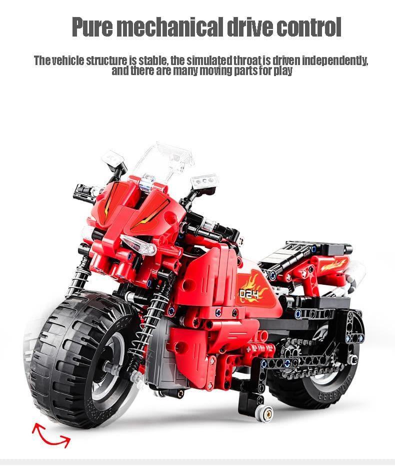 Double E - Race Track Motorcycle Building Blocks Set - inshobby.com