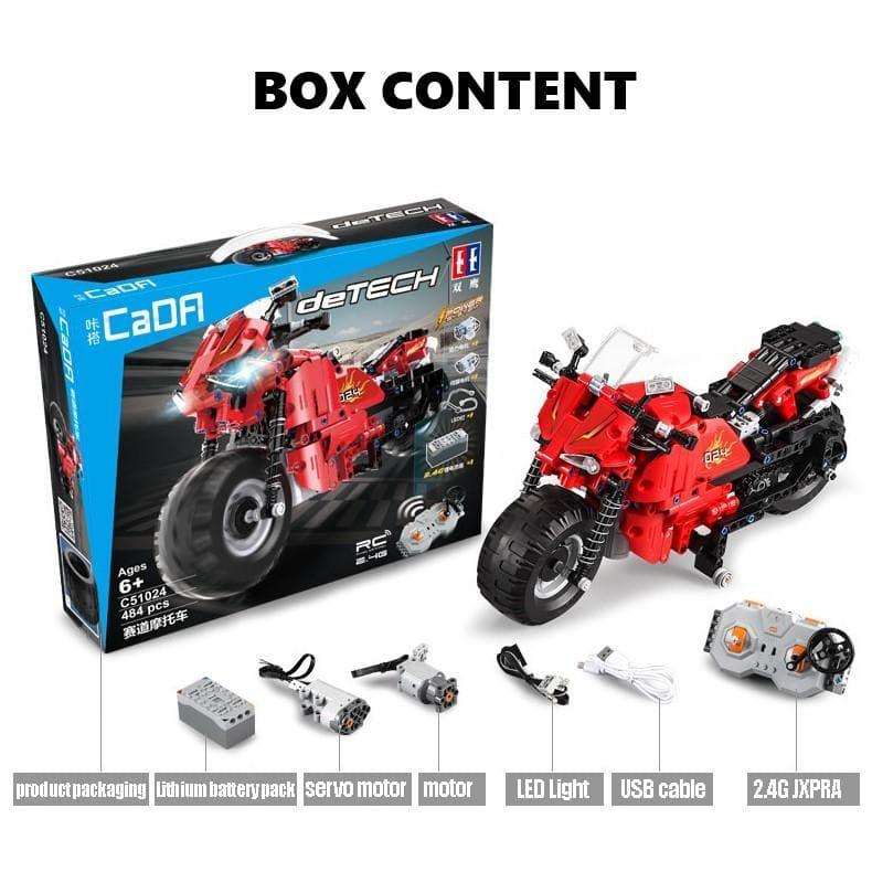 Double E - Race Track Motorcycle Building Blocks Set - inshobby.com