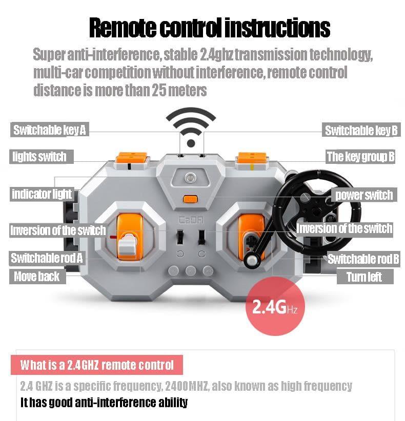 Double E - Race Track Motorcycle Building Blocks Set - inshobby.com