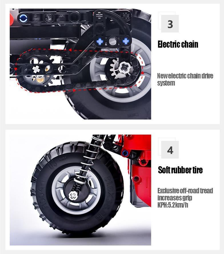Double E - Race Track Motorcycle Building Blocks Set - inshobby.com