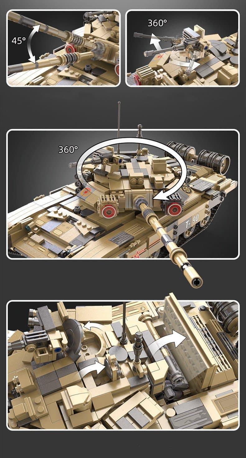Double E - T-90 Tank Building Blocks Set - inshobby.com