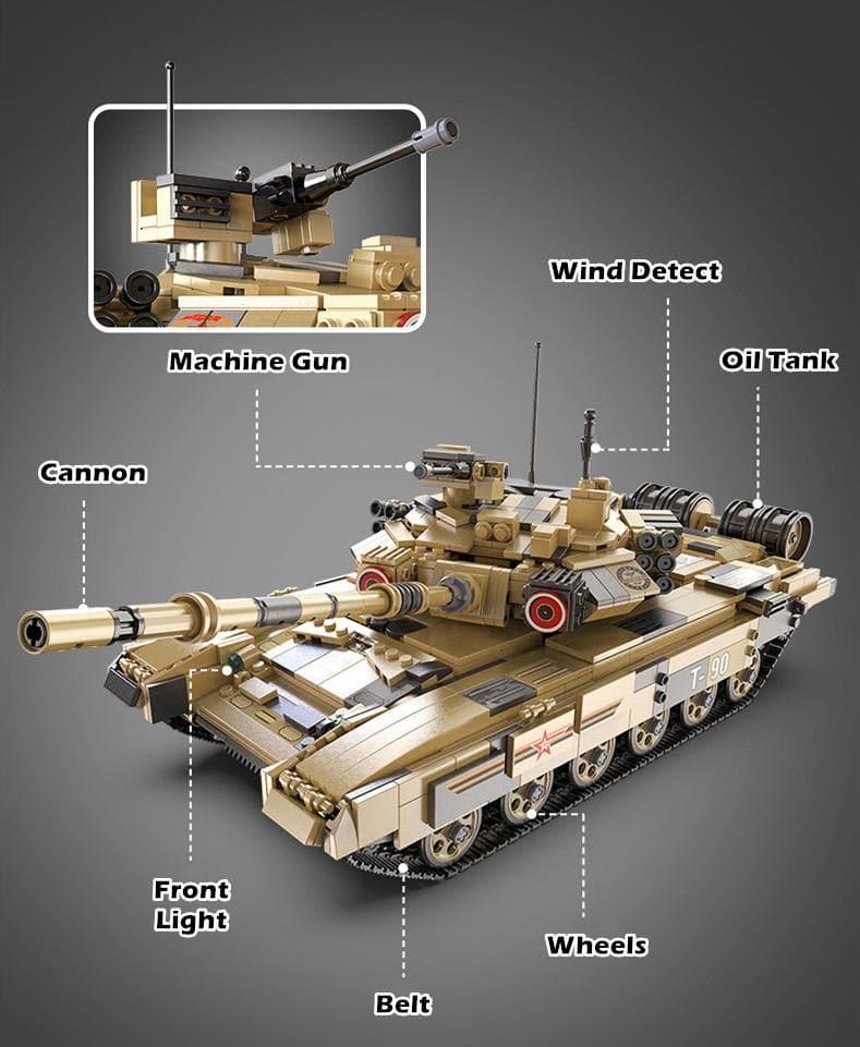Double E - T-90 Tank Building Blocks Set - inshobby.com