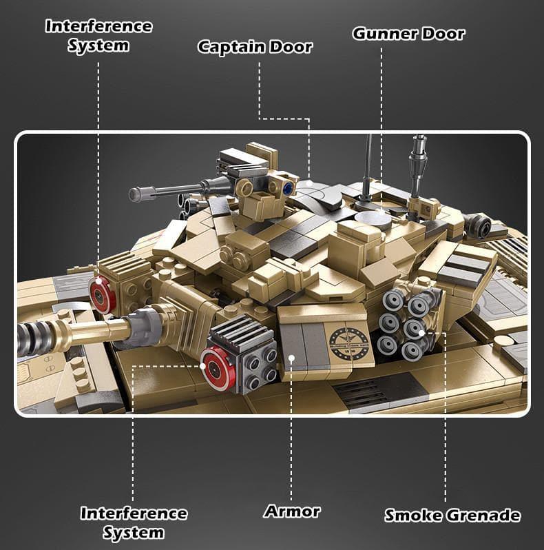 Double E - T-90 Tank Building Blocks Set - inshobby.com