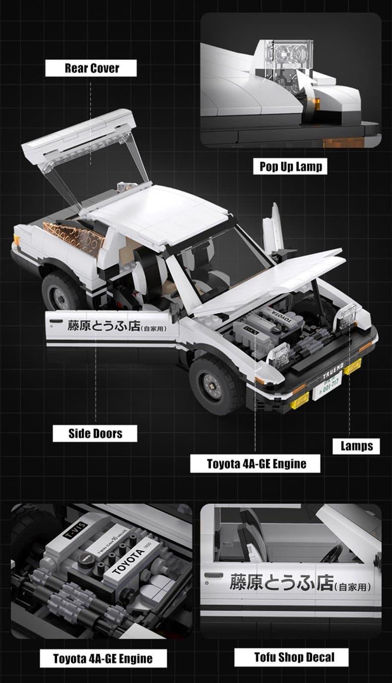 Double E - Toyota AE86 Trueno Building Blocks Set