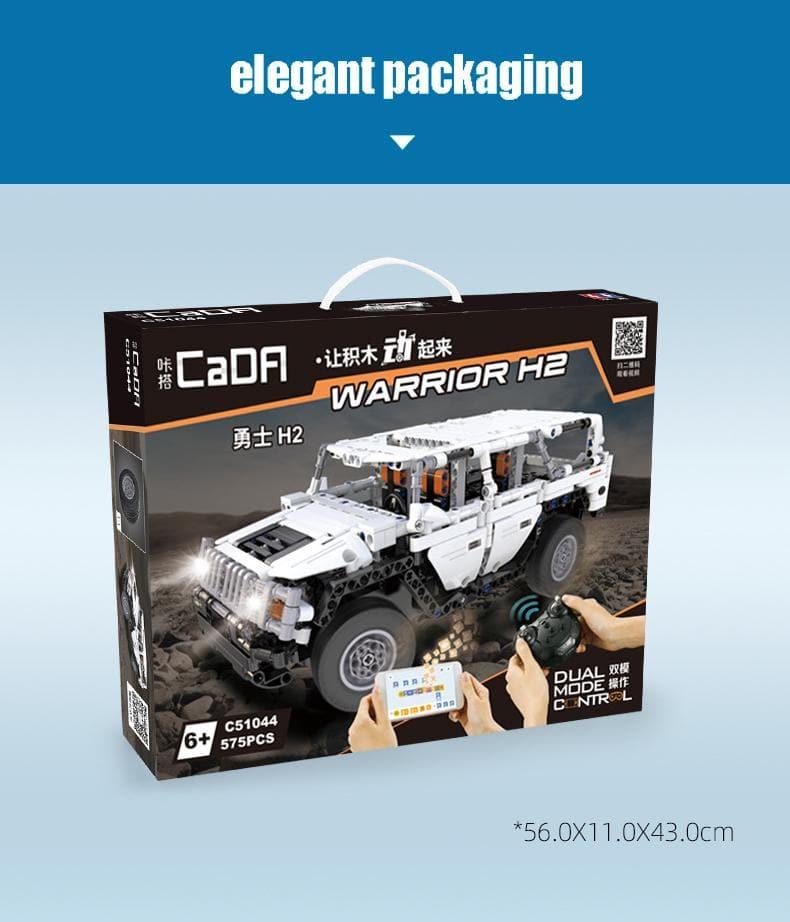 Double E - Warrior Hummer H2 Off-Road Car Building Blocks Set - inshobby.com