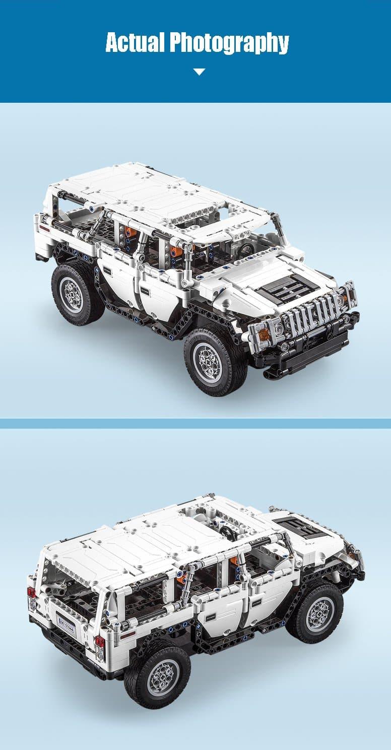 Double E - Warrior Hummer H2 Off-Road Car Building Blocks Set - inshobby.com
