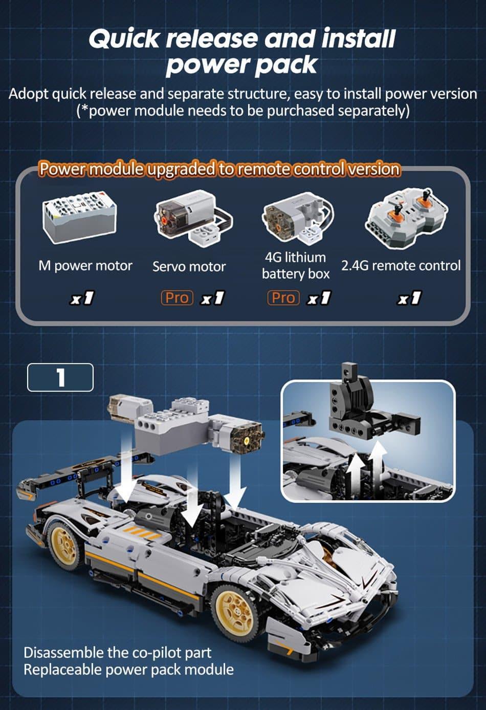 Z-Wind Pagani Zonda Building Blocks Set
