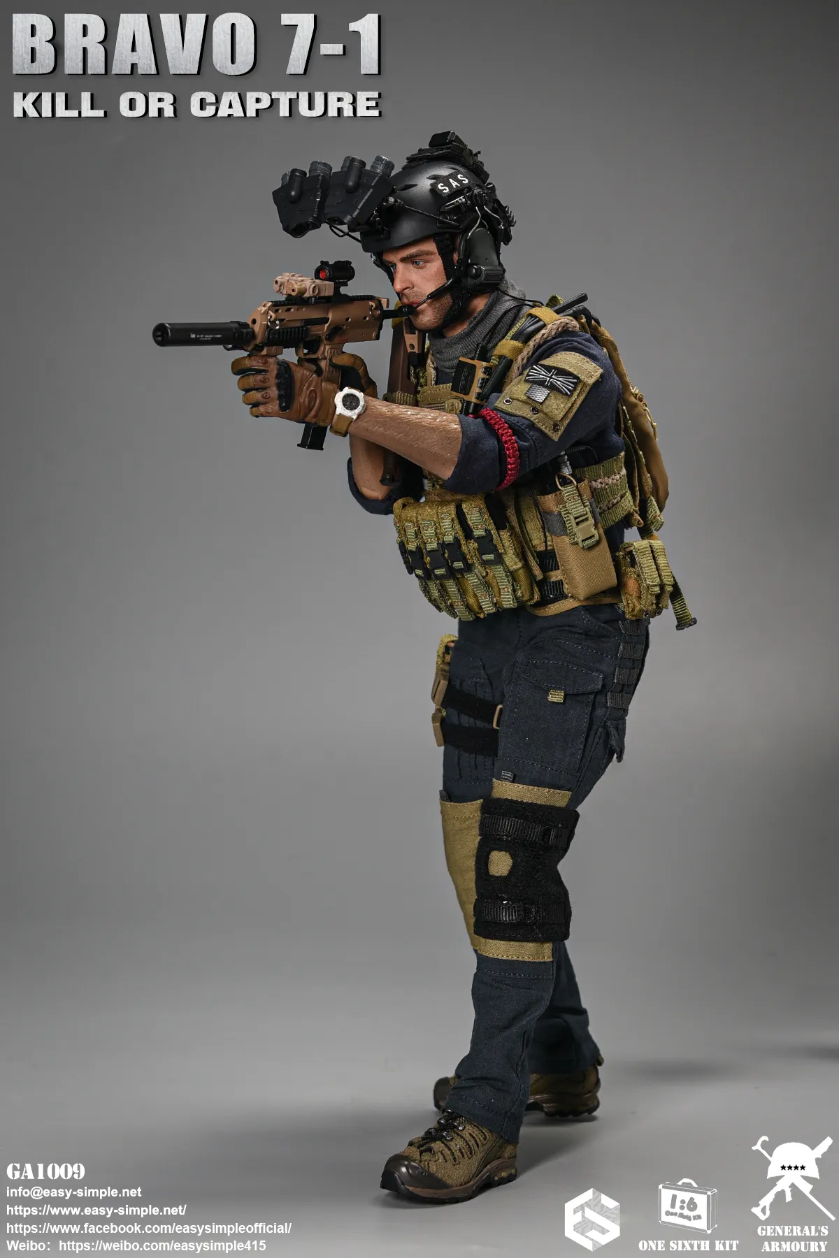 Easy & Simple - 1:6 Bravo 7-1 Kill or Capture Action Figure - inshobby.com