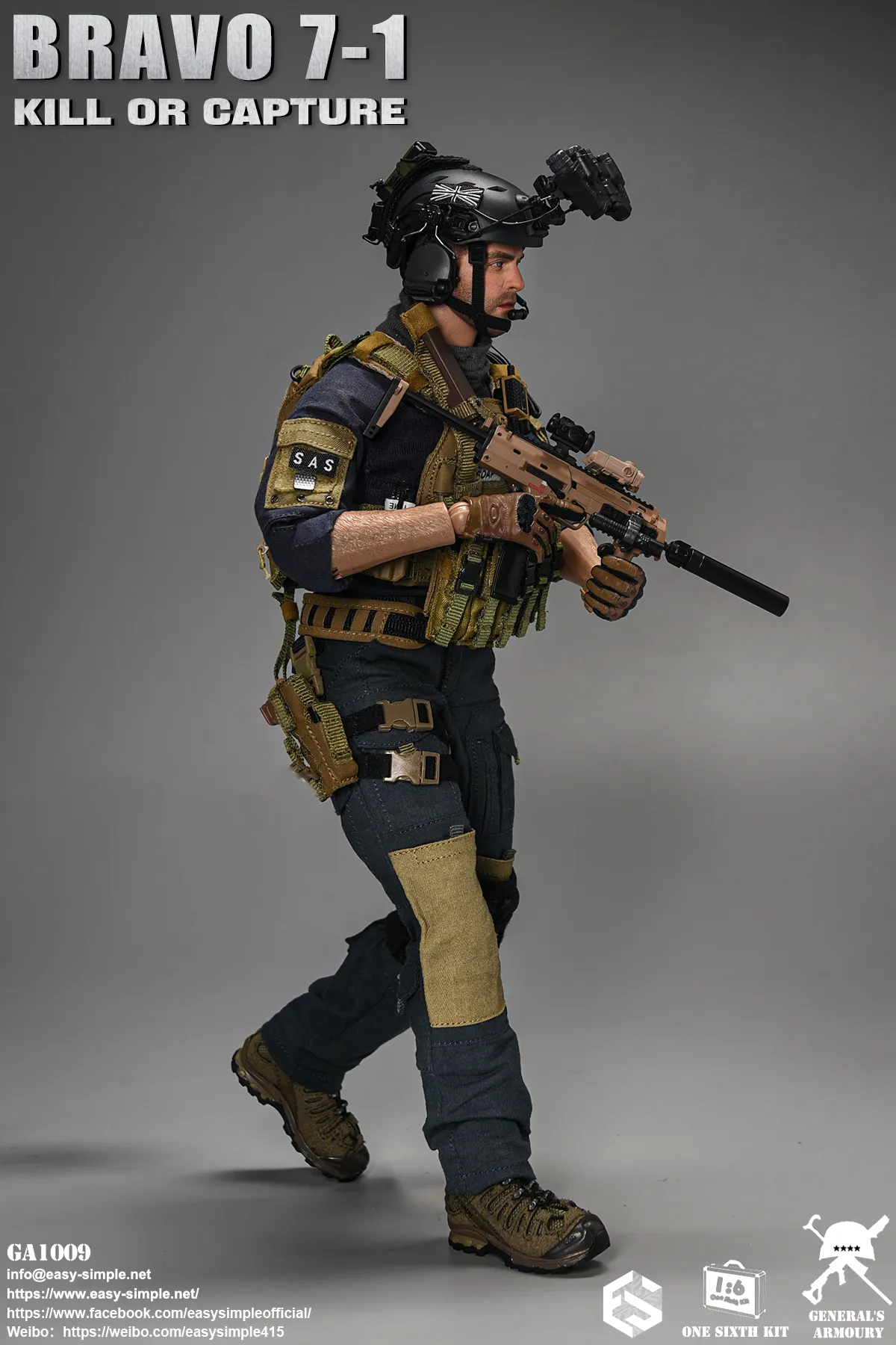 Easy & Simple - 1:6 Bravo 7-1 Kill or Capture Action Figure - inshobby.com
