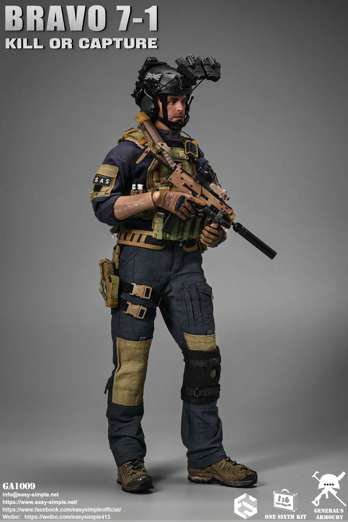 Easy & Simple - 1:6 Bravo 7-1 Kill or Capture Action Figure - inshobby.com