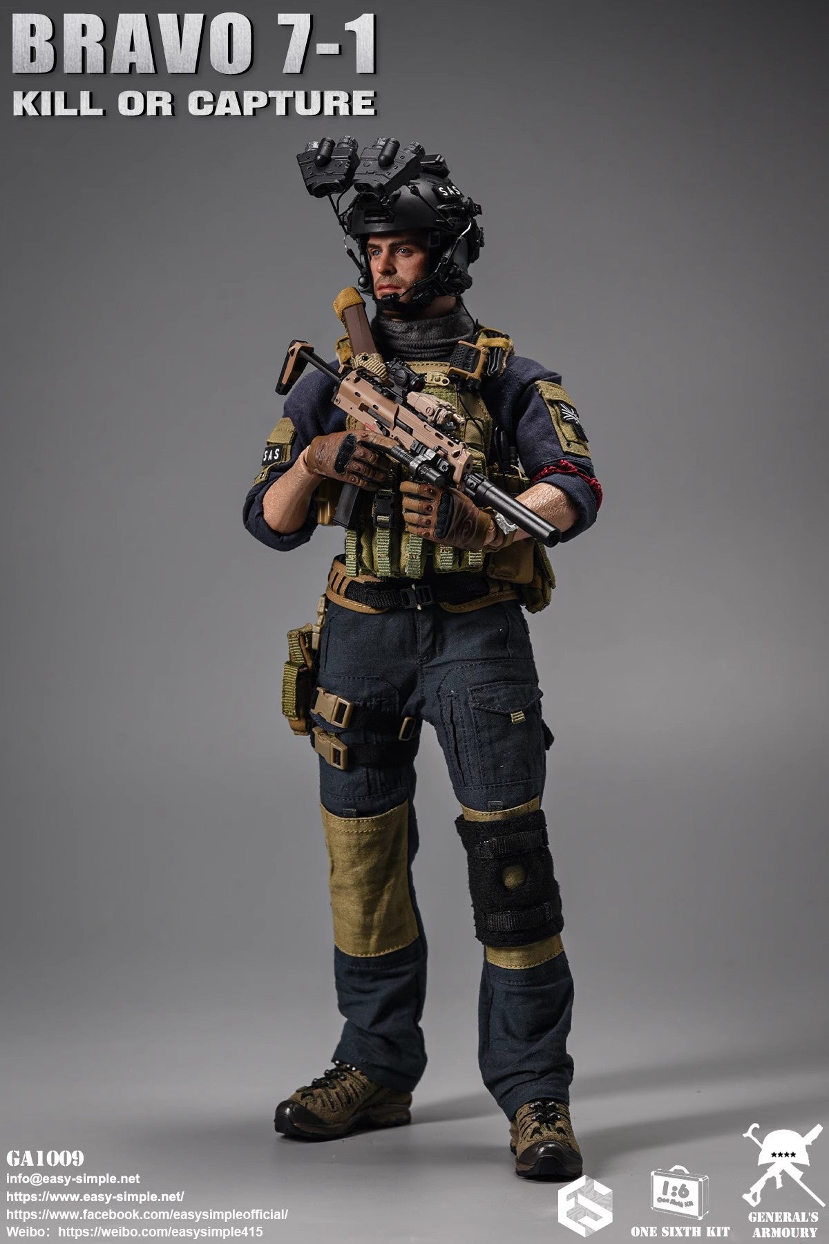 Easy&simple BRAVO-7 ミリタリー フィギュア 未開封 1:6 Bravo 7-1 Kill or Capture Action Figure