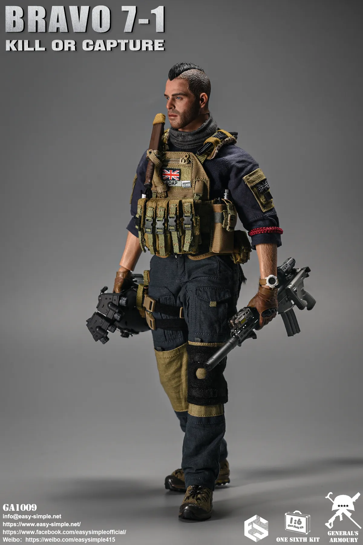 Easy & Simple - 1:6 Bravo 7-1 Kill or Capture Action Figure - inshobby.com