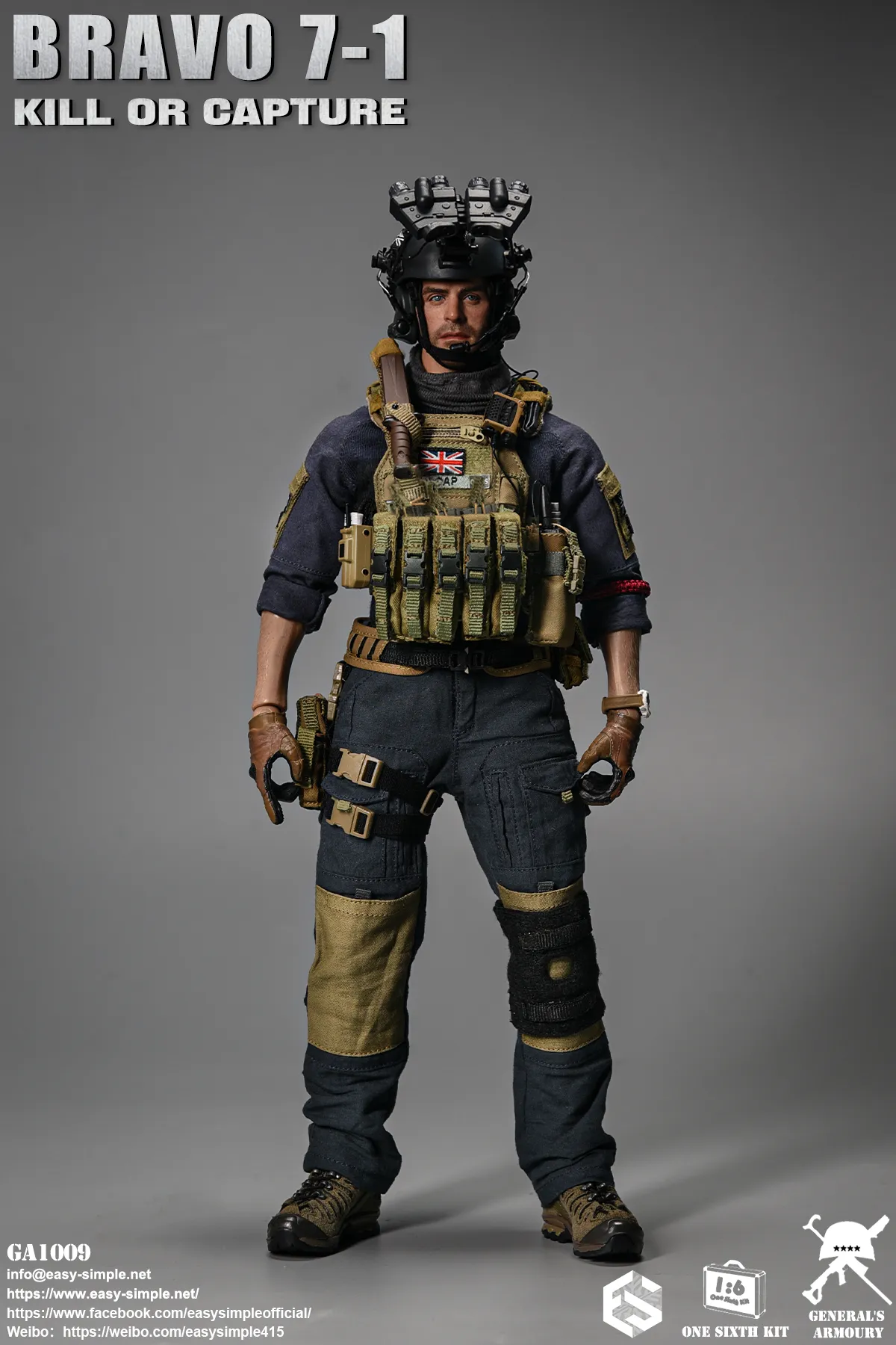 Easy & Simple - 1:6 Bravo 7-1 Kill or Capture Action Figure - inshobby.com