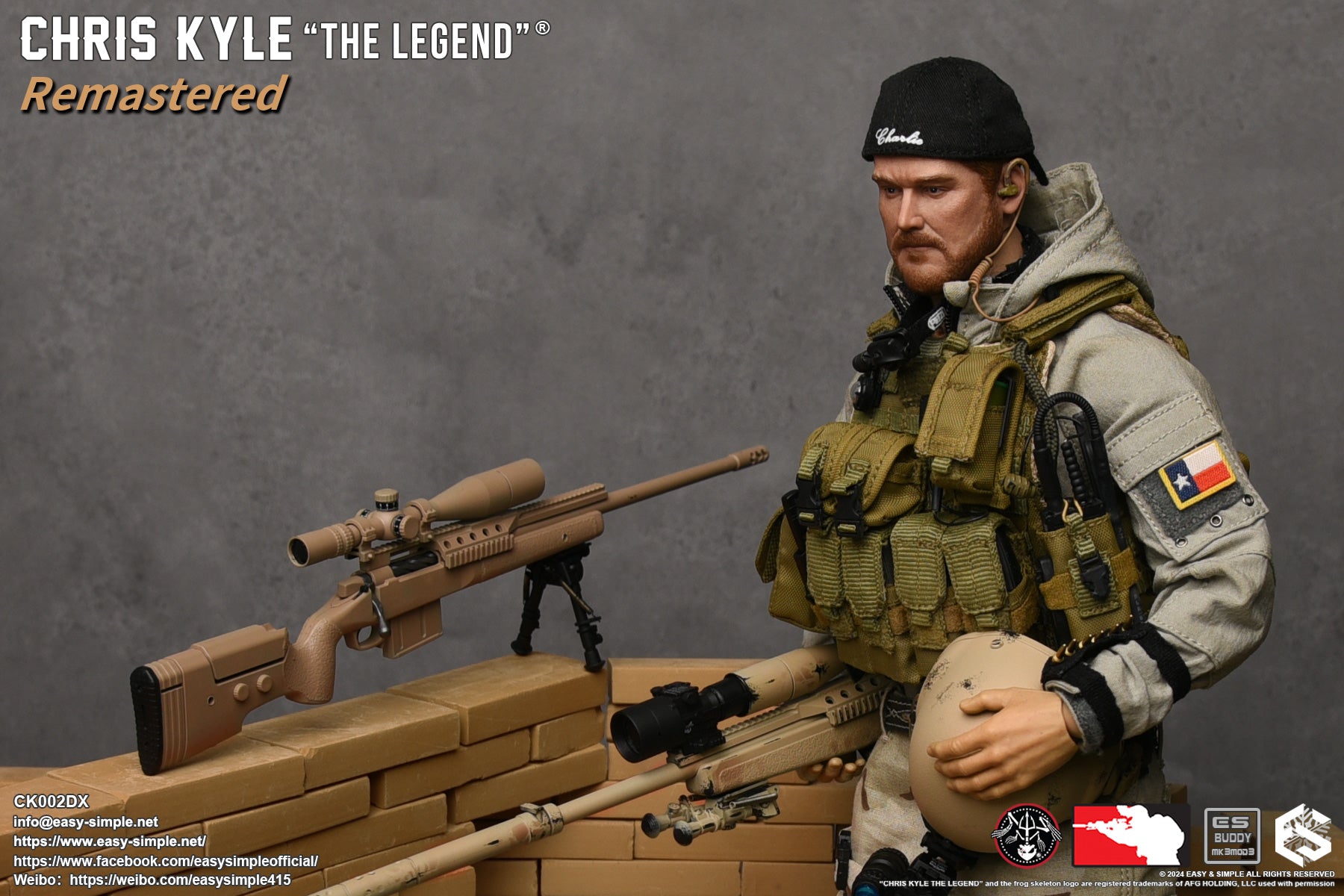 Easy & Simple - 1:6 Chris Kyle the Legend Remastered Action Figure - inshobby.com