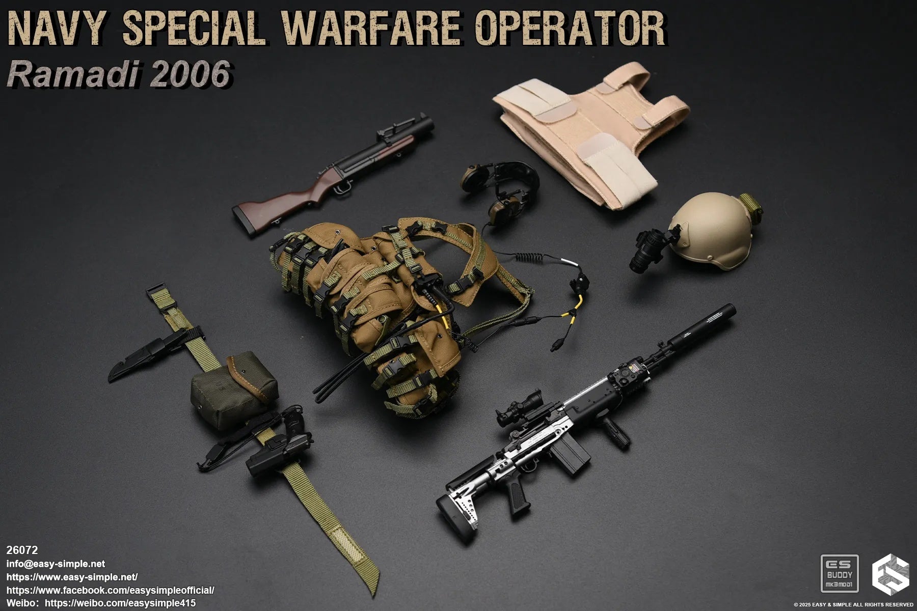 Easy & Simple - 1:6 Navy Special Warefare Operator Action Figure - inshobby.com