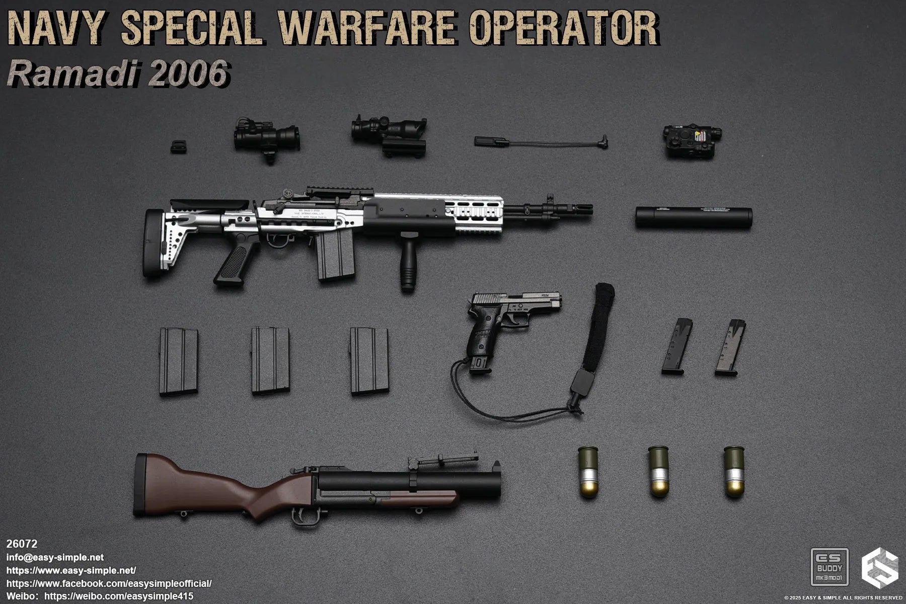 Easy & Simple - 1:6 Navy Special Warefare Operator Action Figure - inshobby.com