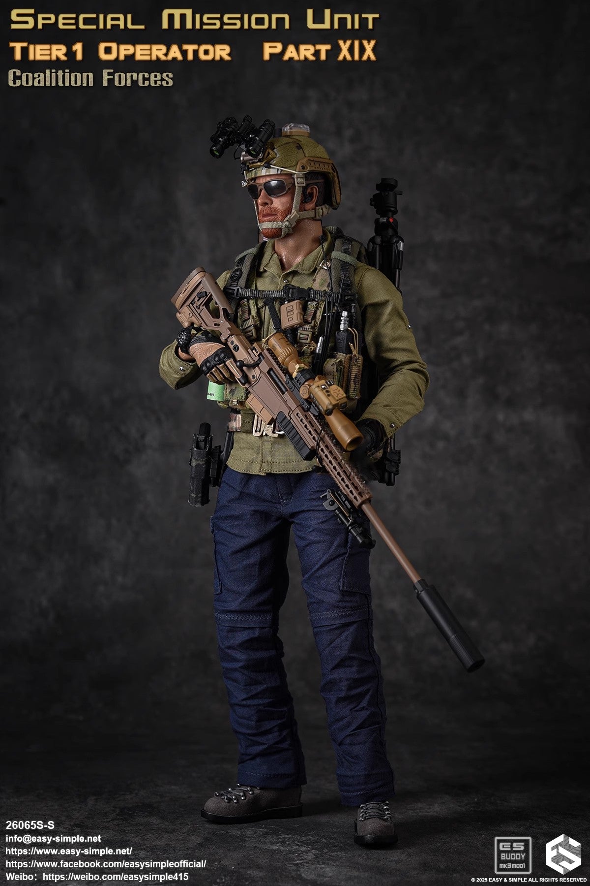 Easy & Simple - 1:6 Special Mission Unit Tier 1 Operator Part XIX Coalition Forces Action Figure - inshobby.com