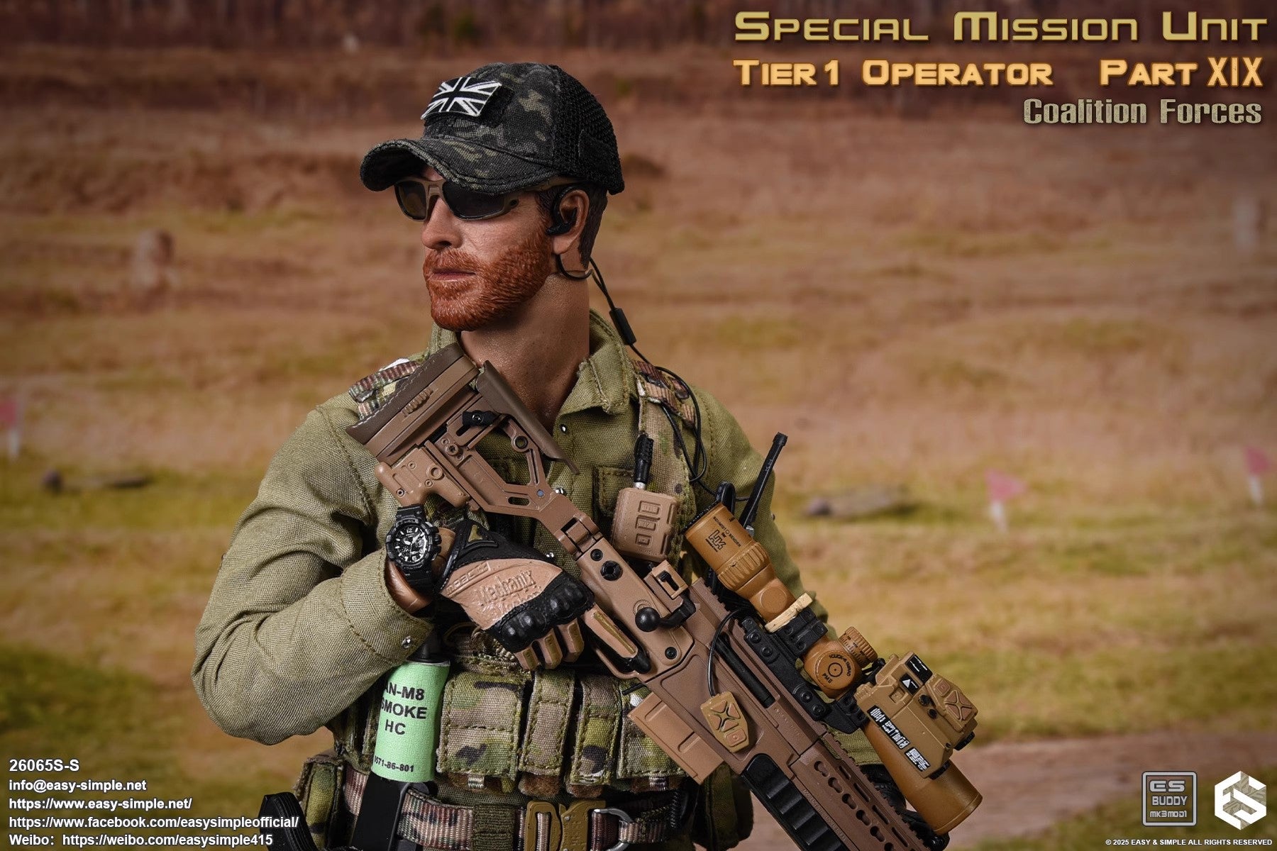 Easy & Simple - 1:6 Special Mission Unit Tier 1 Operator Part XIX Coalition Forces Action Figure - inshobby.com