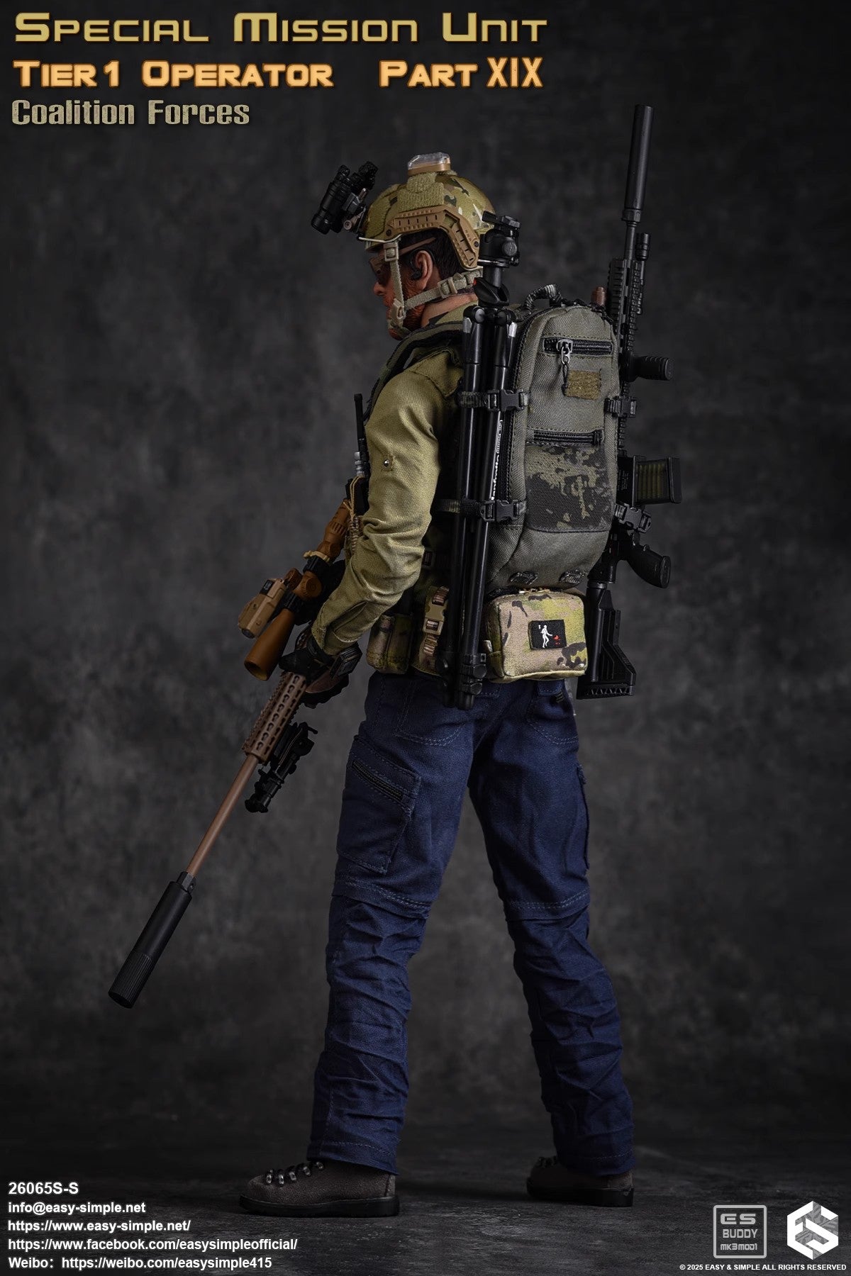 Easy & Simple - 1:6 Special Mission Unit Tier 1 Operator Part XIX Coalition Forces Action Figure - inshobby.com