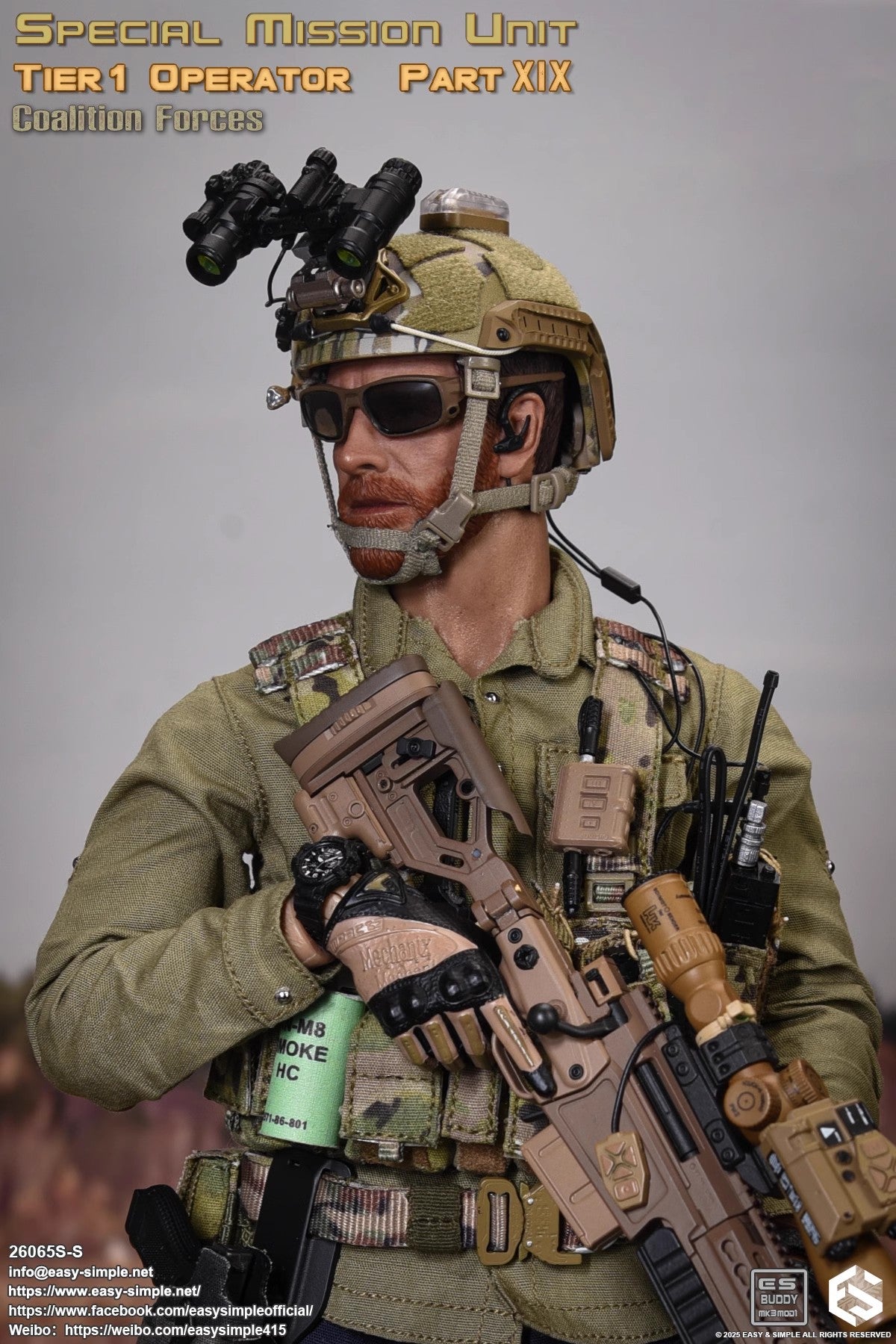 Easy & Simple - 1:6 Special Mission Unit Tier 1 Operator Part XIX Coalition Forces Action Figure - inshobby.com