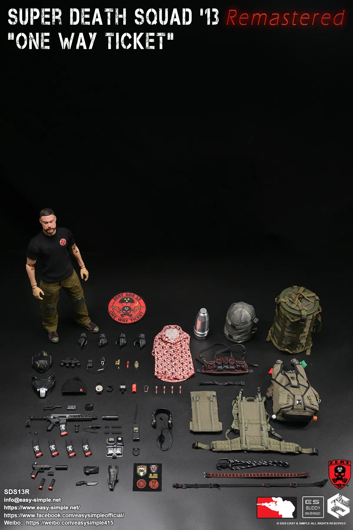 Easy & Simple - 1:6 Super Death Squad 13 Remastered One Way Ticket Action Figure - inshobby.com