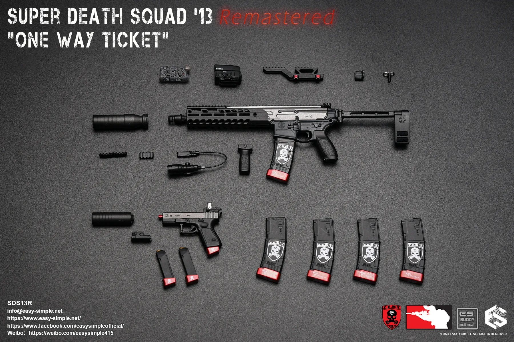 Easy & Simple - 1:6 Super Death Squad 13 Remastered One Way Ticket Action Figure - inshobby.com