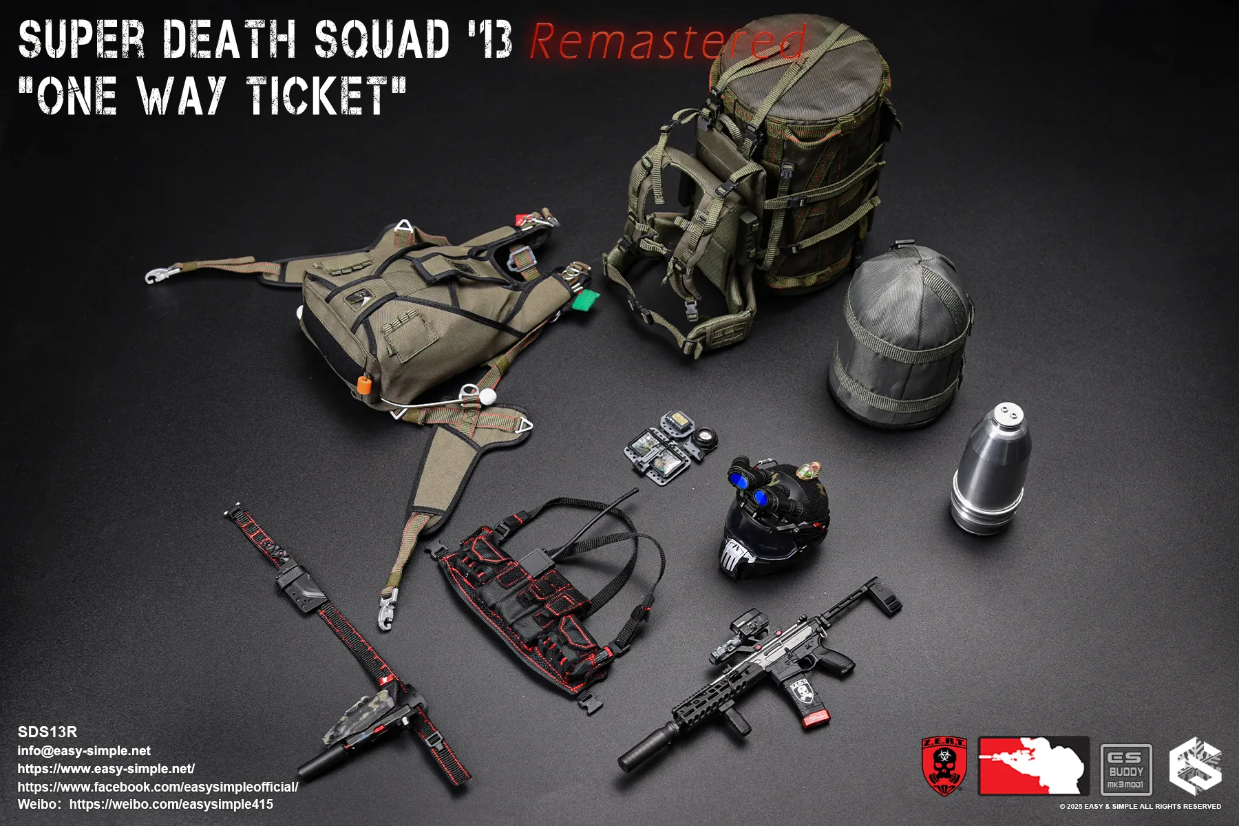 Easy & Simple - 1:6 Super Death Squad 13 Remastered One Way Ticket Action Figure - inshobby.com
