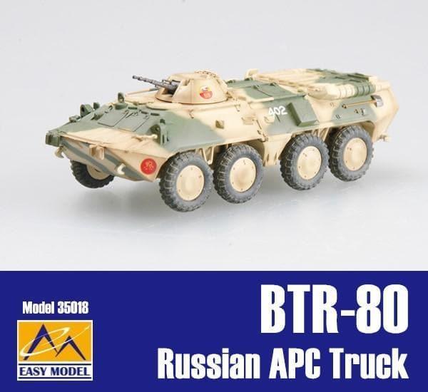 Easy Model - 1:72 BTR-80 Russian Army battle 1994 APC Truck