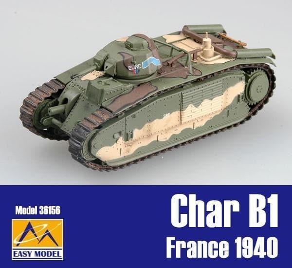 Easy Model - 1:72 Char B1 bis 337 EURE France 1940 Heavy Tank