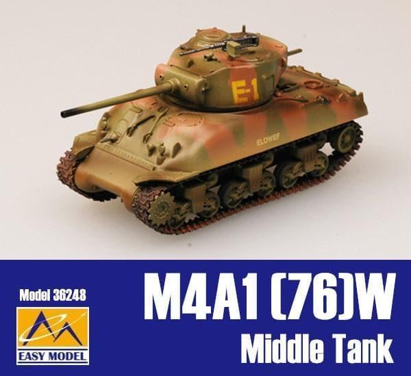 Easy Model - 1:72 M4A1 76W 2nd Armored Div Middle Tank - inshobby.com