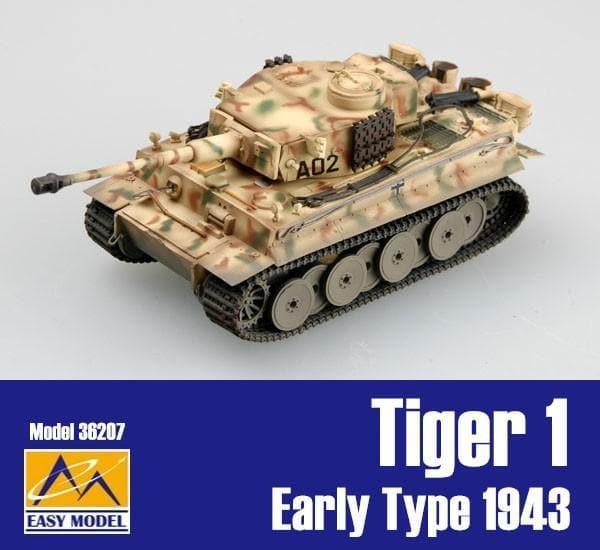Easy Model - 1:72 Tiger 1 Early Type Grossdeutschland Russia 1943 Tank