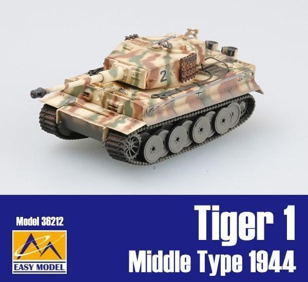 Easy Model - 1:72 Tiger 1 Middle Type sPzAbt508 Italy 1944 Tank