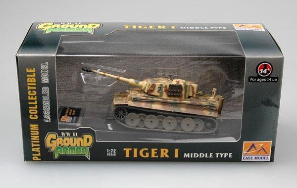 Easy Model - 1:72 Tiger 1 Middle Type sPzAbt508 Italy 1944 Tank