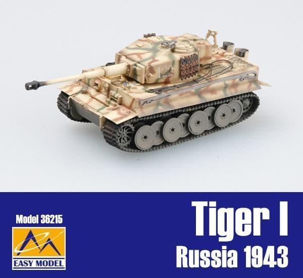 Easy Model - 1:72 Tiger I sPzAbt.509 Russia 1943 Middle Type Tank - inshobby.com