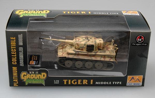 Easy Model - 1:72 Tiger I sPzAbt.509 Russia 1943 Middle Type Tank - inshobby.com