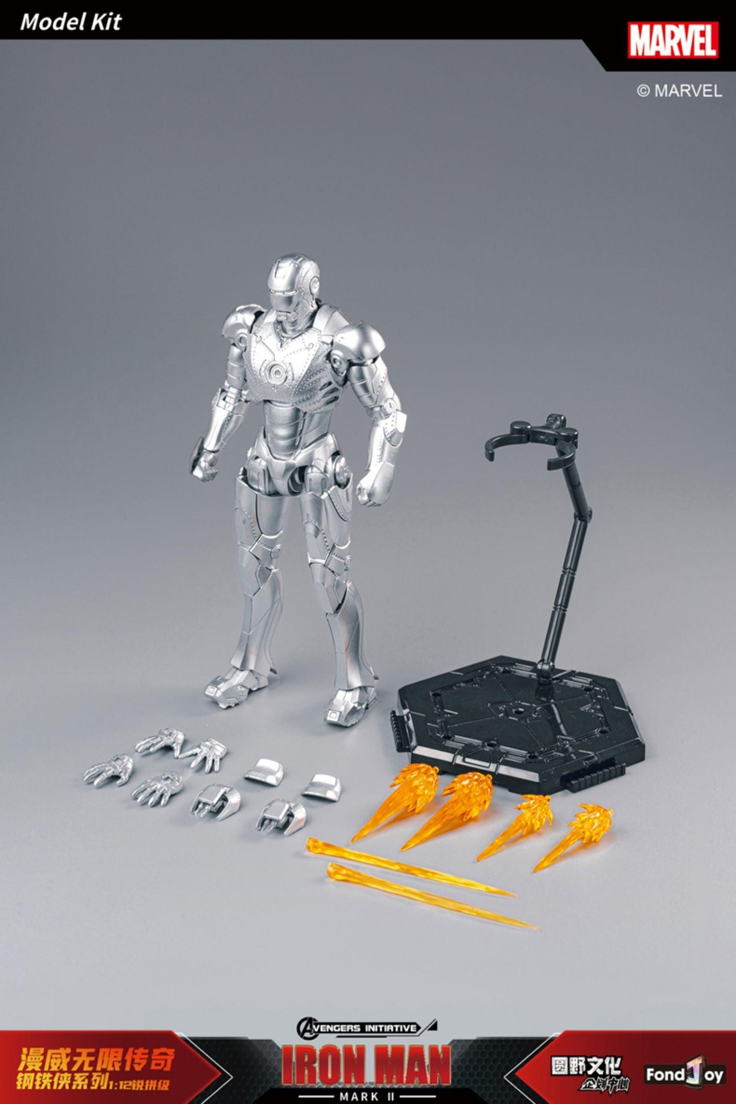 1:12 Iron Man Mark II Mk2 Action Figure Assembly Kit