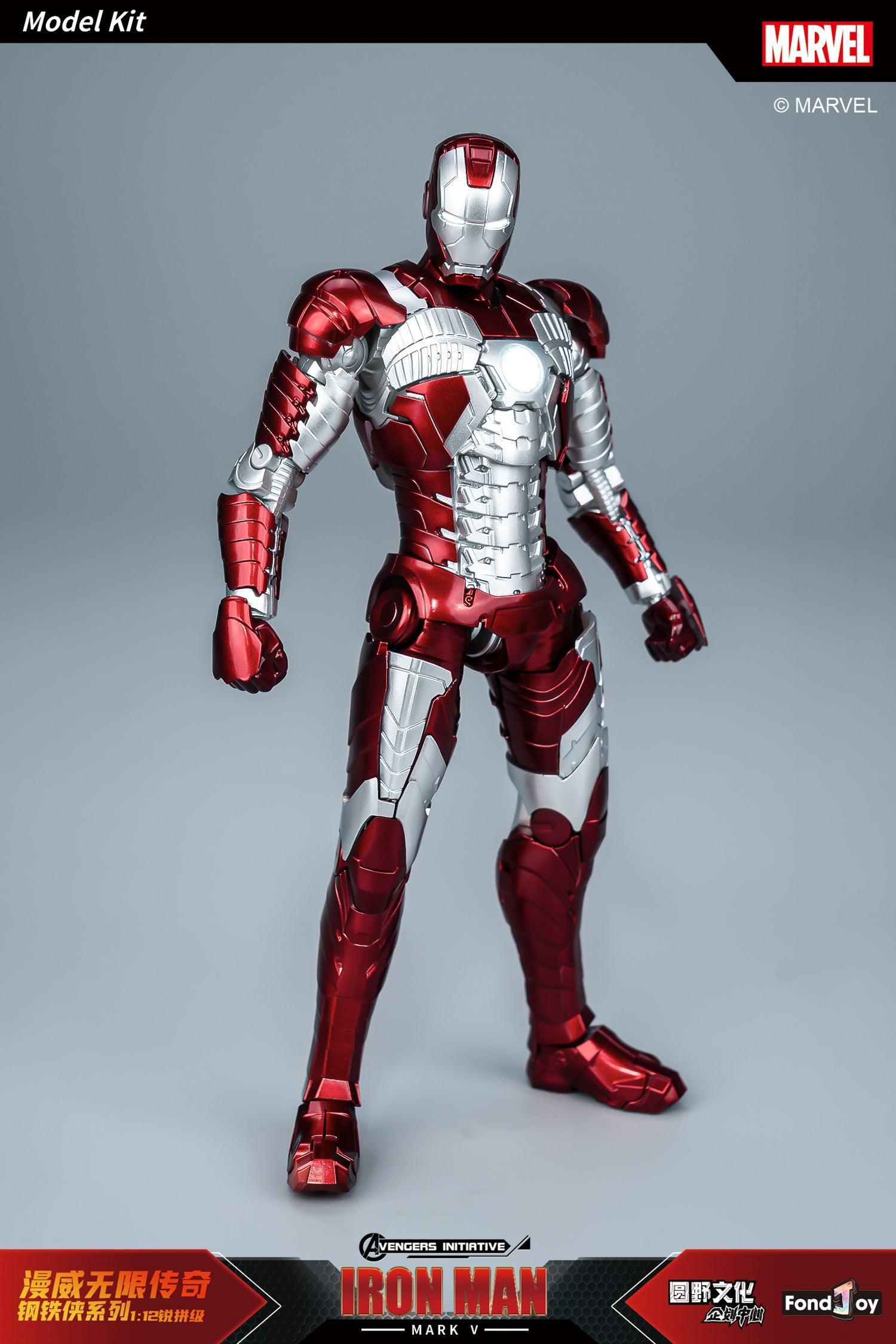 Fondjoy - 1:12 Iron Man Mark V Mk5 Action Figure Assembly Kit - inshobby.com