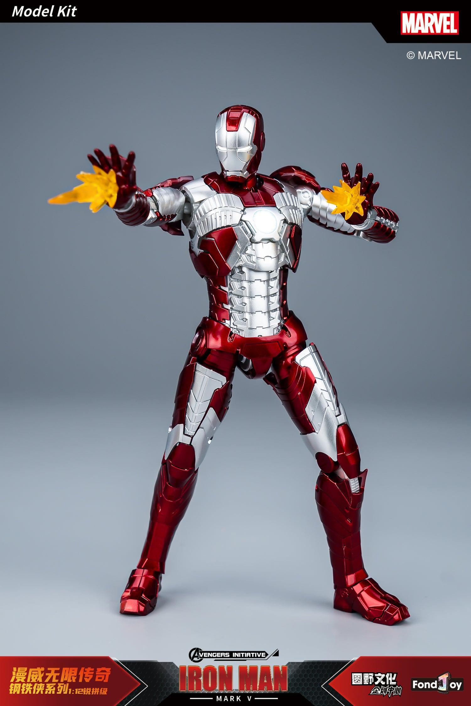 Fondjoy - 1:12 Iron Man Mark V Mk5 Action Figure Assembly Kit - inshobby.com