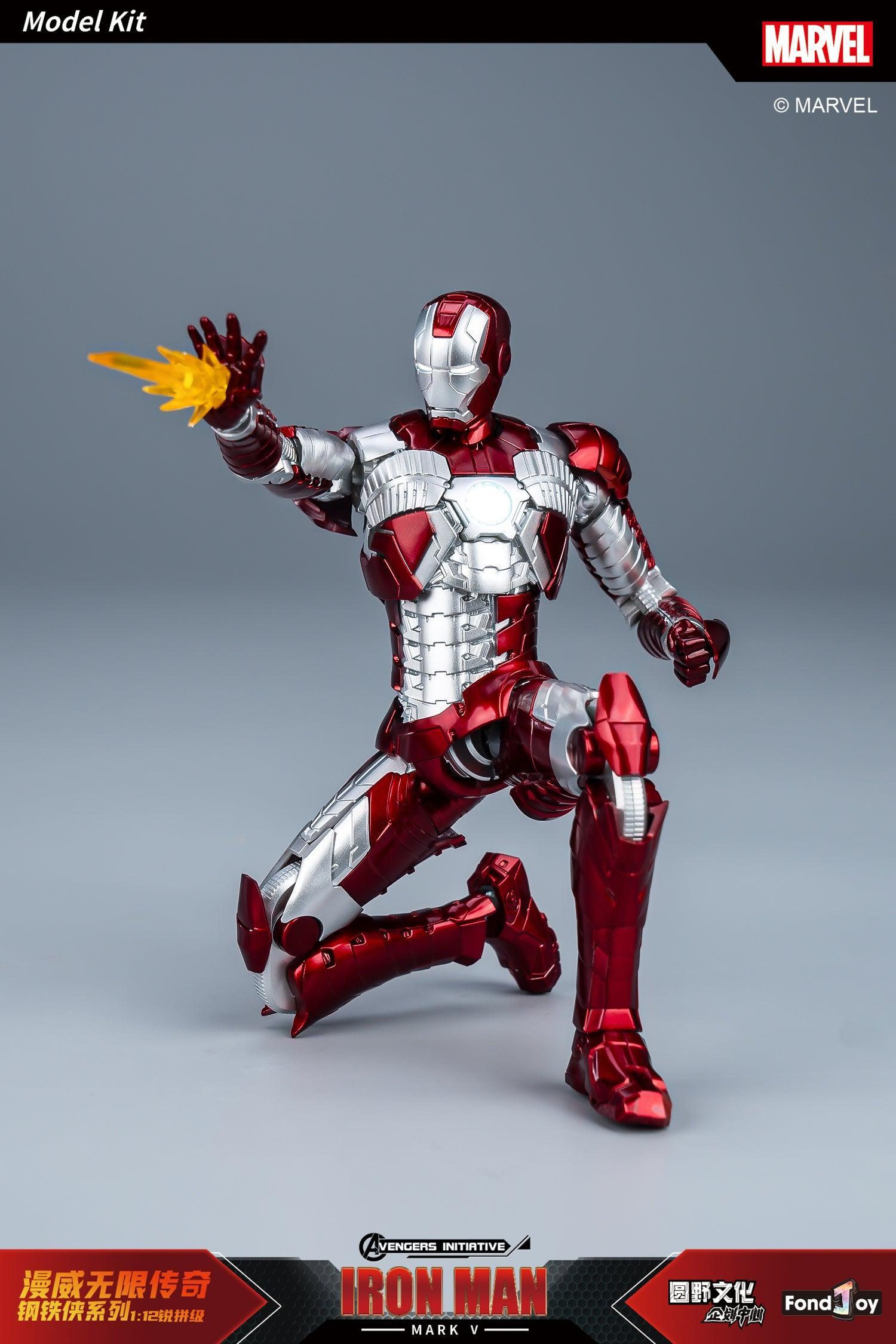 Fondjoy - 1:12 Iron Man Mark V Mk5 Action Figure Assembly Kit - inshobby.com