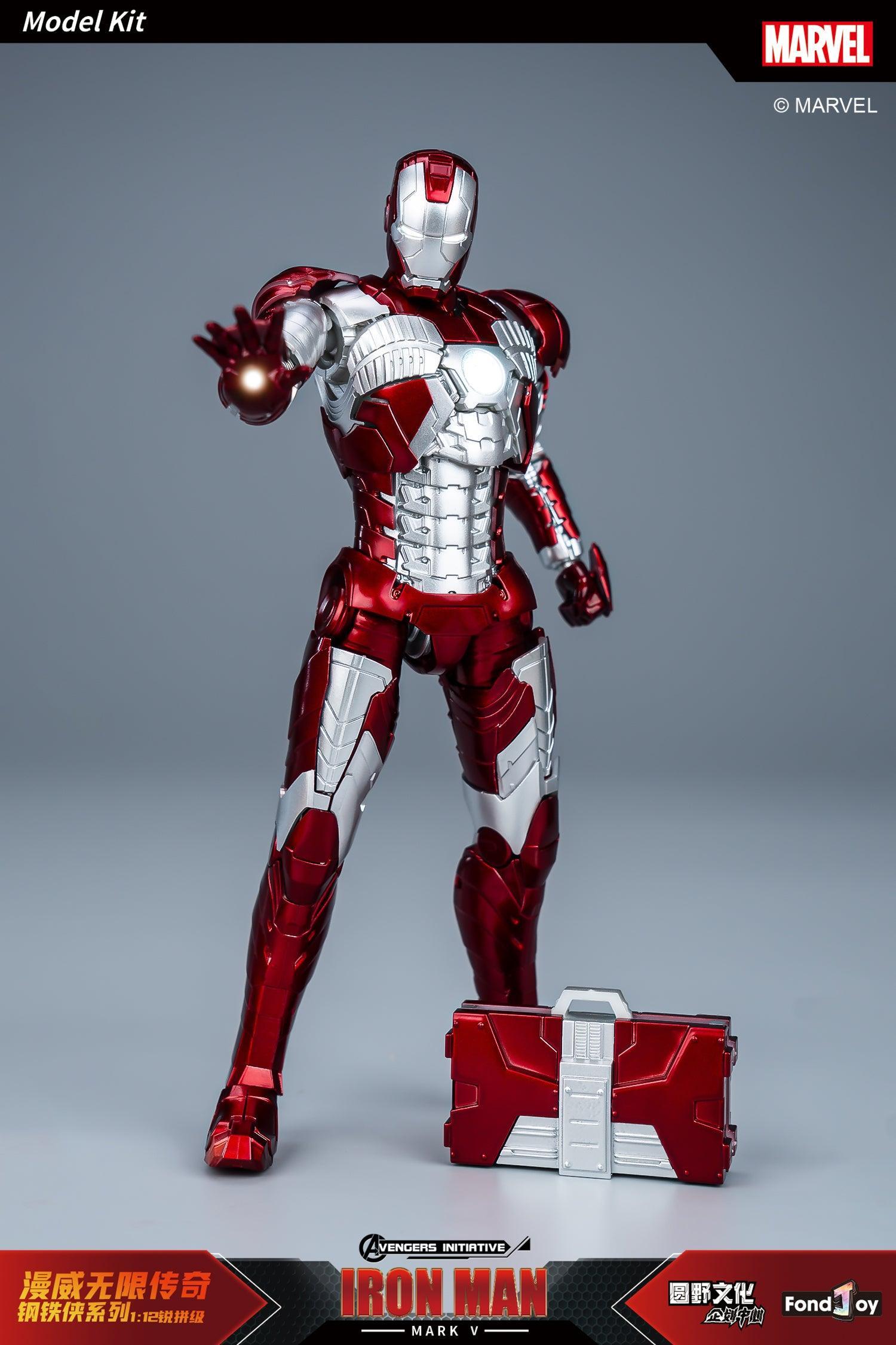 Fondjoy - 1:12 Iron Man Mark V Mk5 Action Figure Assembly Kit - inshobby.com